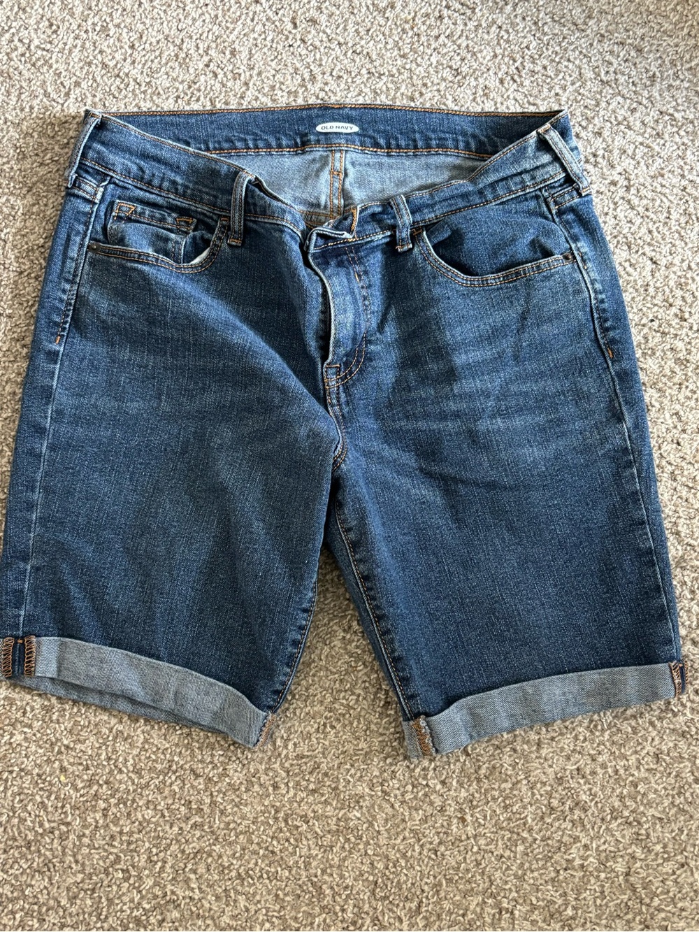 Old Navy Dark Blue Denim Bermuda Shorts